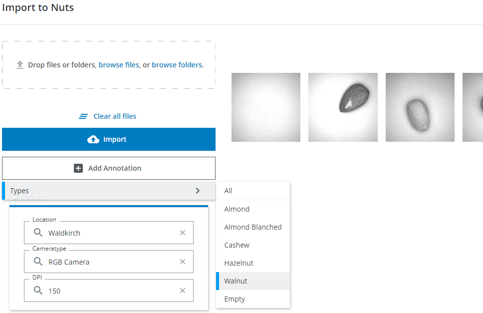 Add annotation to import