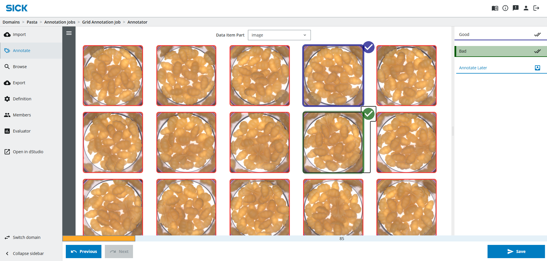 grid annotation