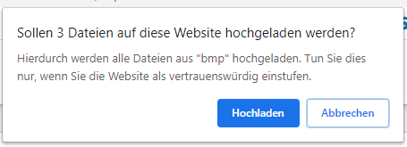 Browser message