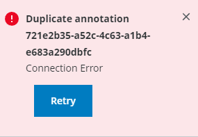 Error message