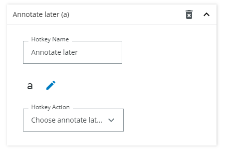 "Annotate later" hotkey