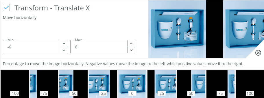 Augmentation setting view