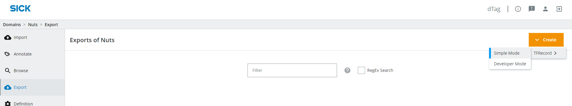 Create simple export