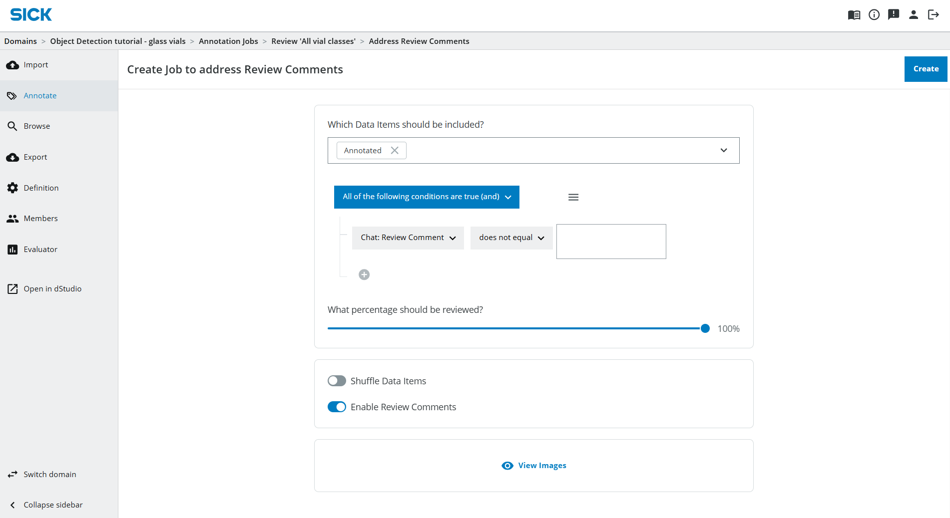 Create Address Comments Job